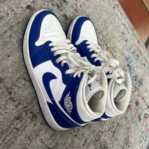Blue and White Jordan’s